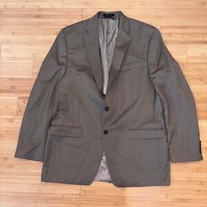Lauren Ralph Lauren brown tan blazer 2 button wool lama jacket